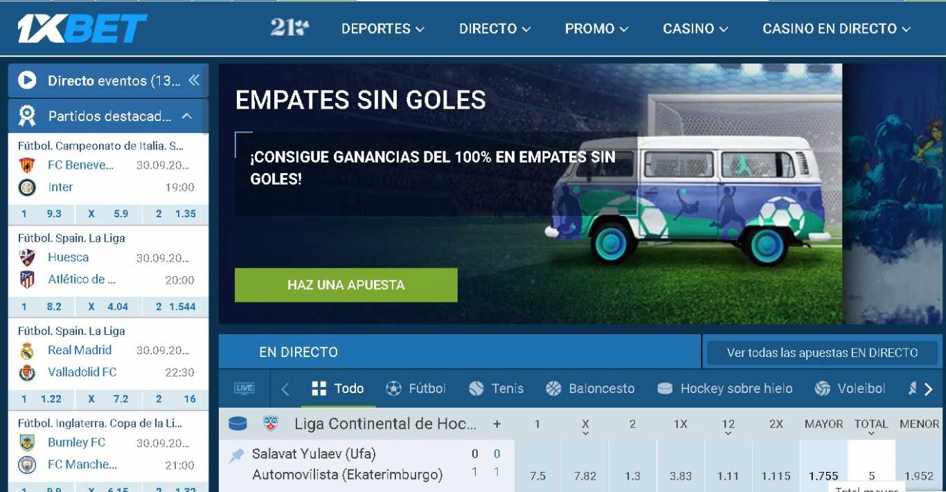 1xBet site